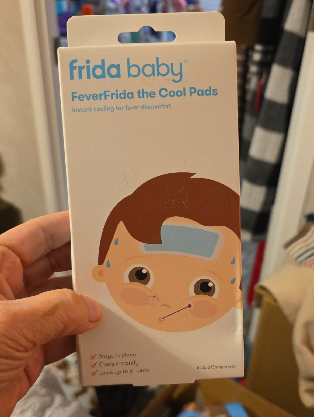 Frida Baby FeverFrida Cool Pads - White & Blue Packaging
